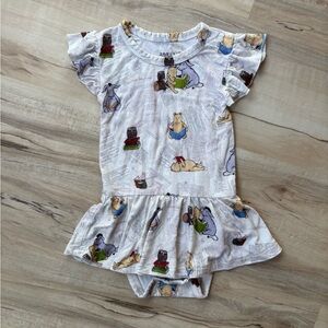 Winnie the Pooh Bamboo Bodysuit Twirl Dress